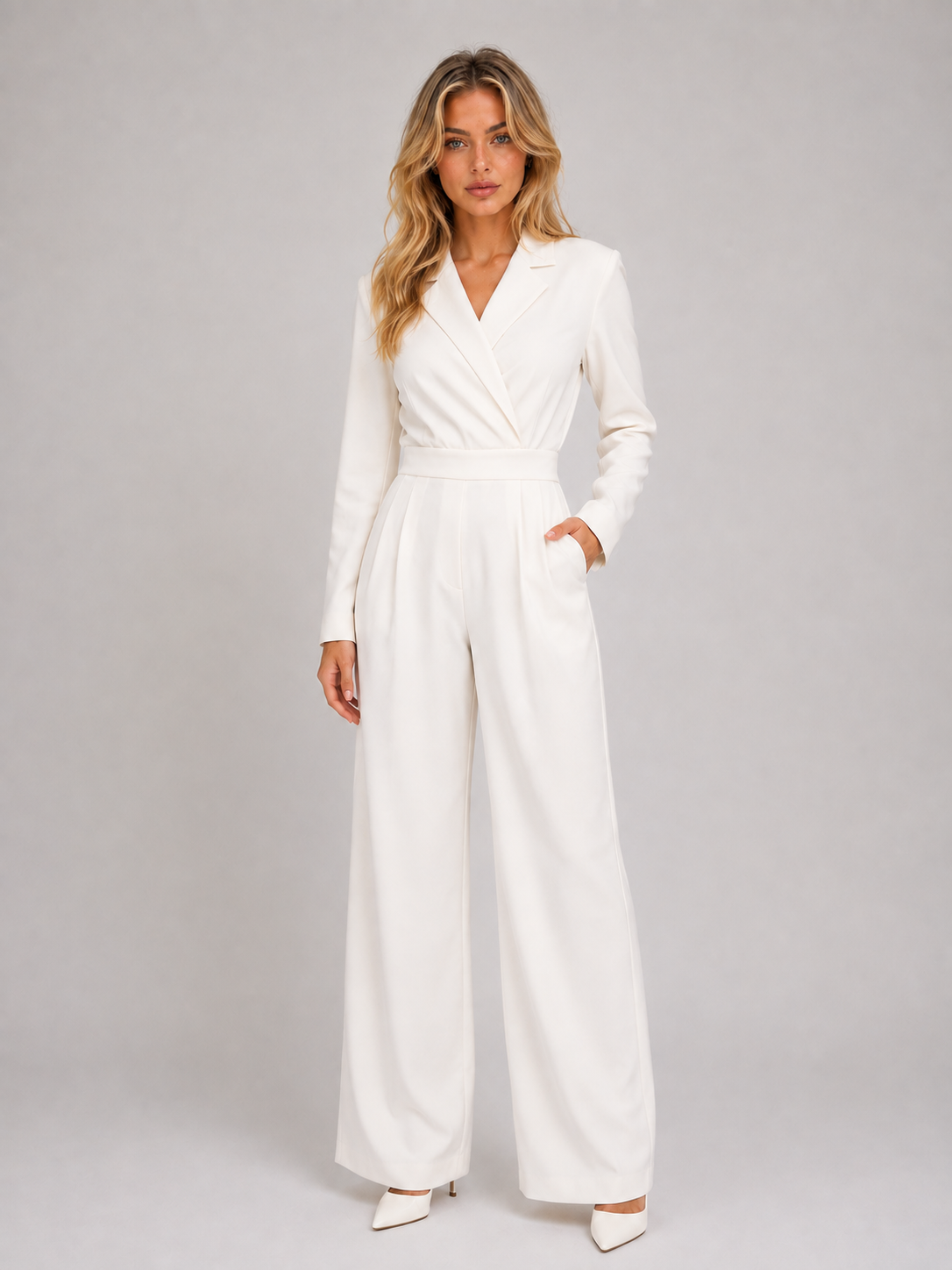 Petronella | Women's Wide-Leg Belted Suit