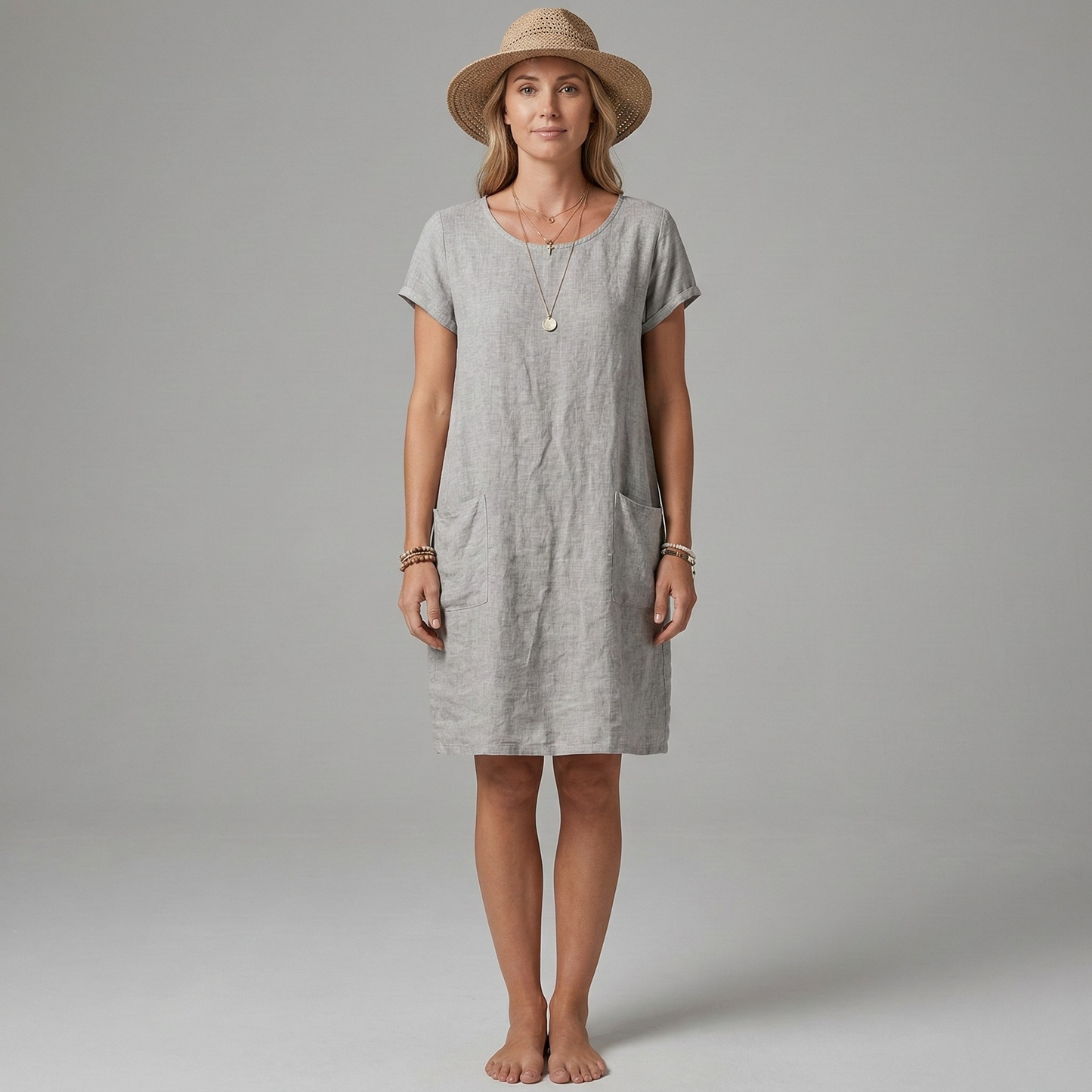 Fern | Women's Short Sleeve Pocket Mini Dress