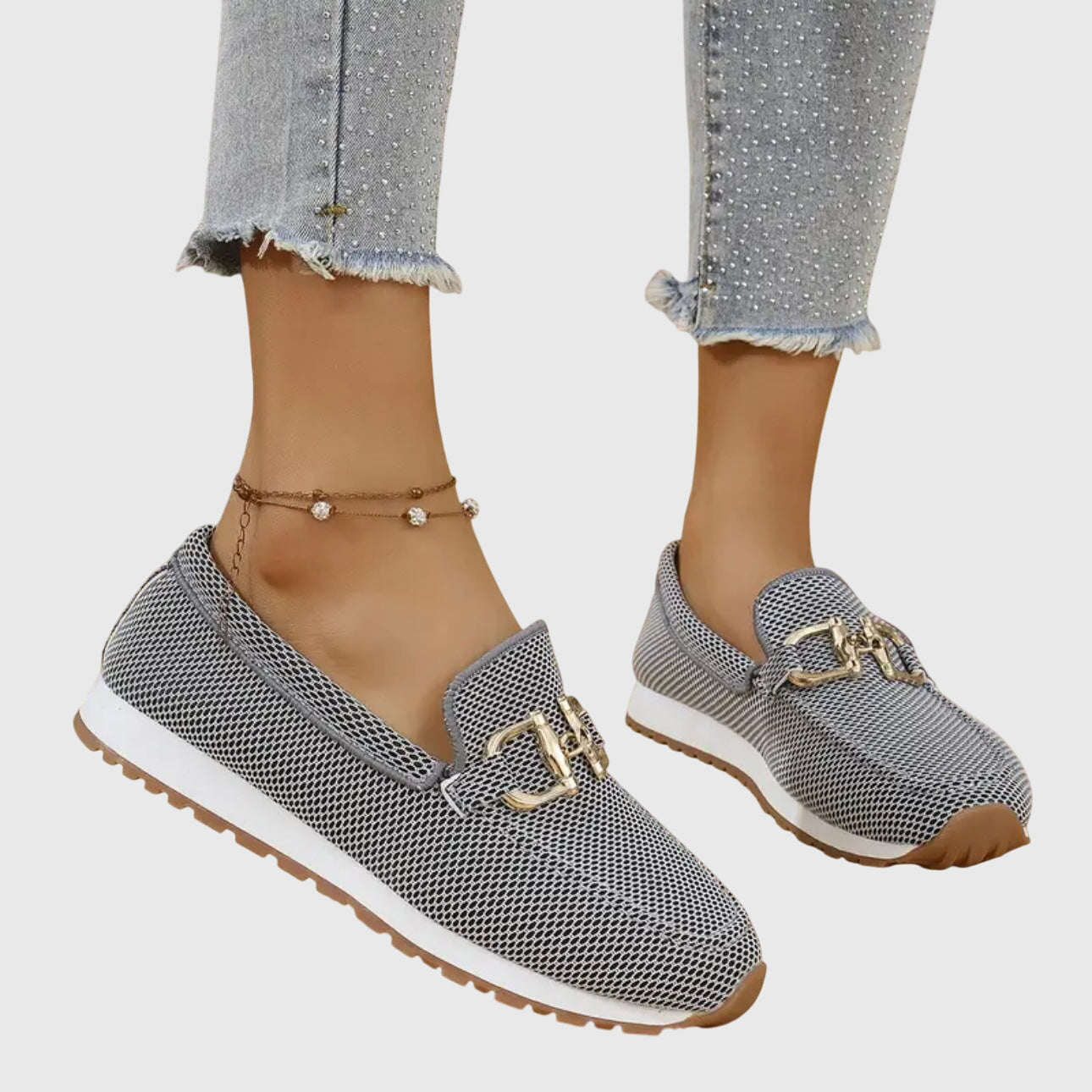 Greta | Women's Mesh Slip-On Trainer Loafers