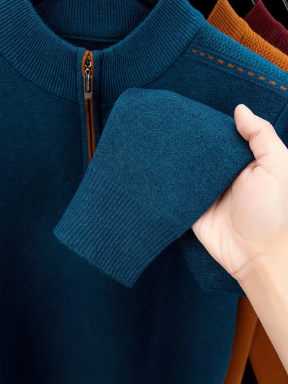 Daniel | Men's Half Zip Knit Jumper