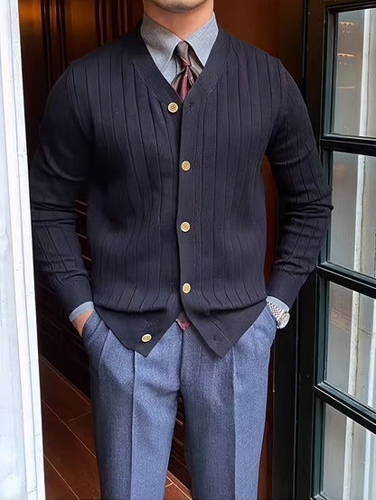Oliver | Men's Button-Up Knit Cardigan
