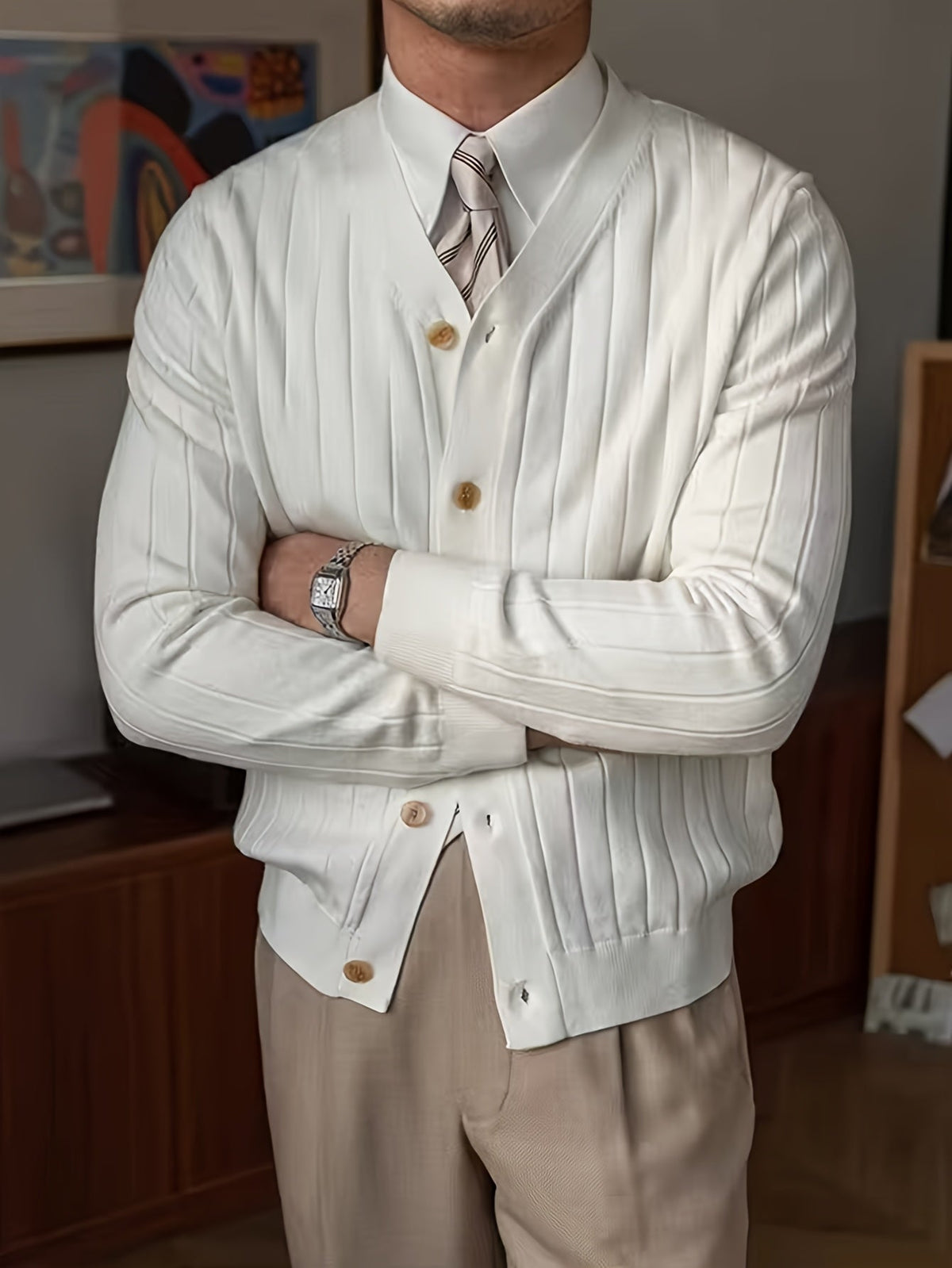 Oliver | Men's Button-Up Knit Cardigan