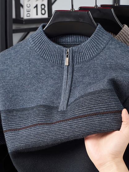 Lucas | Men's Quarter Zip Knit Jumper