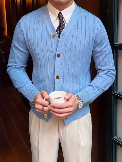 Oliver | Men's Button-Up Knit Cardigan