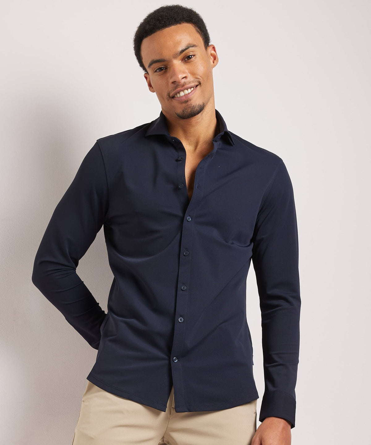 Lavender | Unisex Smart Casual Stretch Shirt