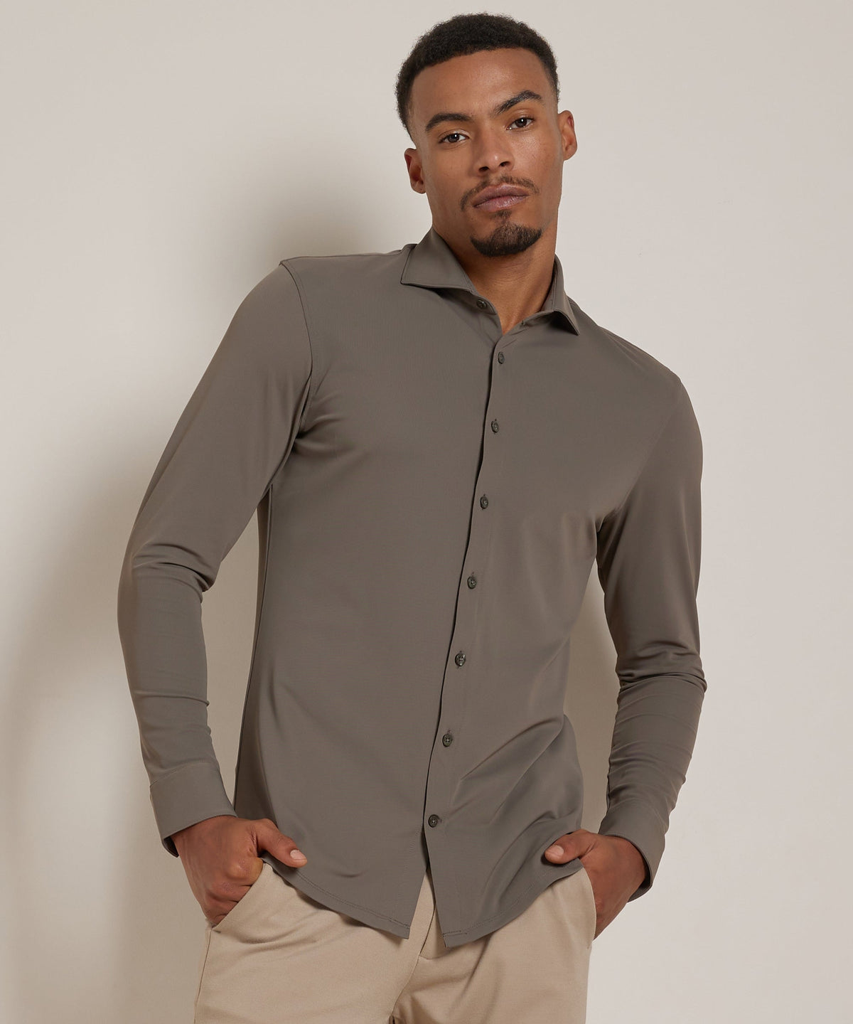 Lavender | Unisex Smart Casual Stretch Shirt