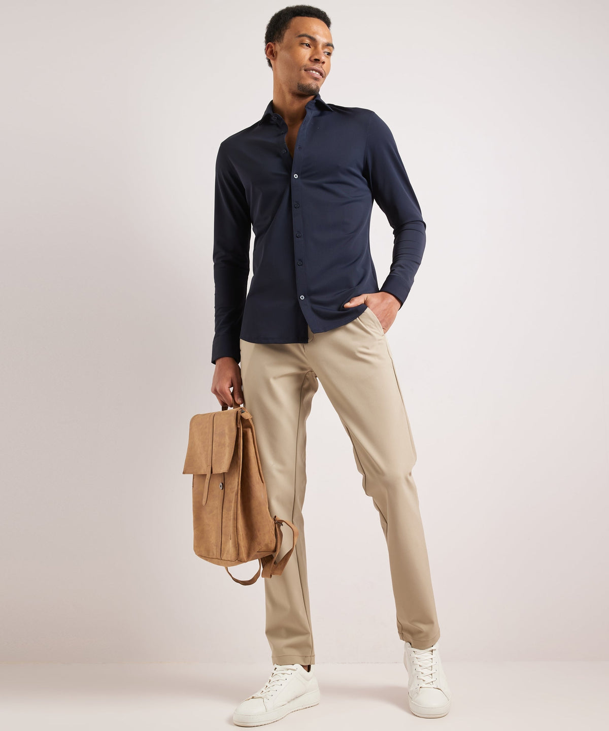 Lavender | Unisex Smart Casual Stretch Shirt
