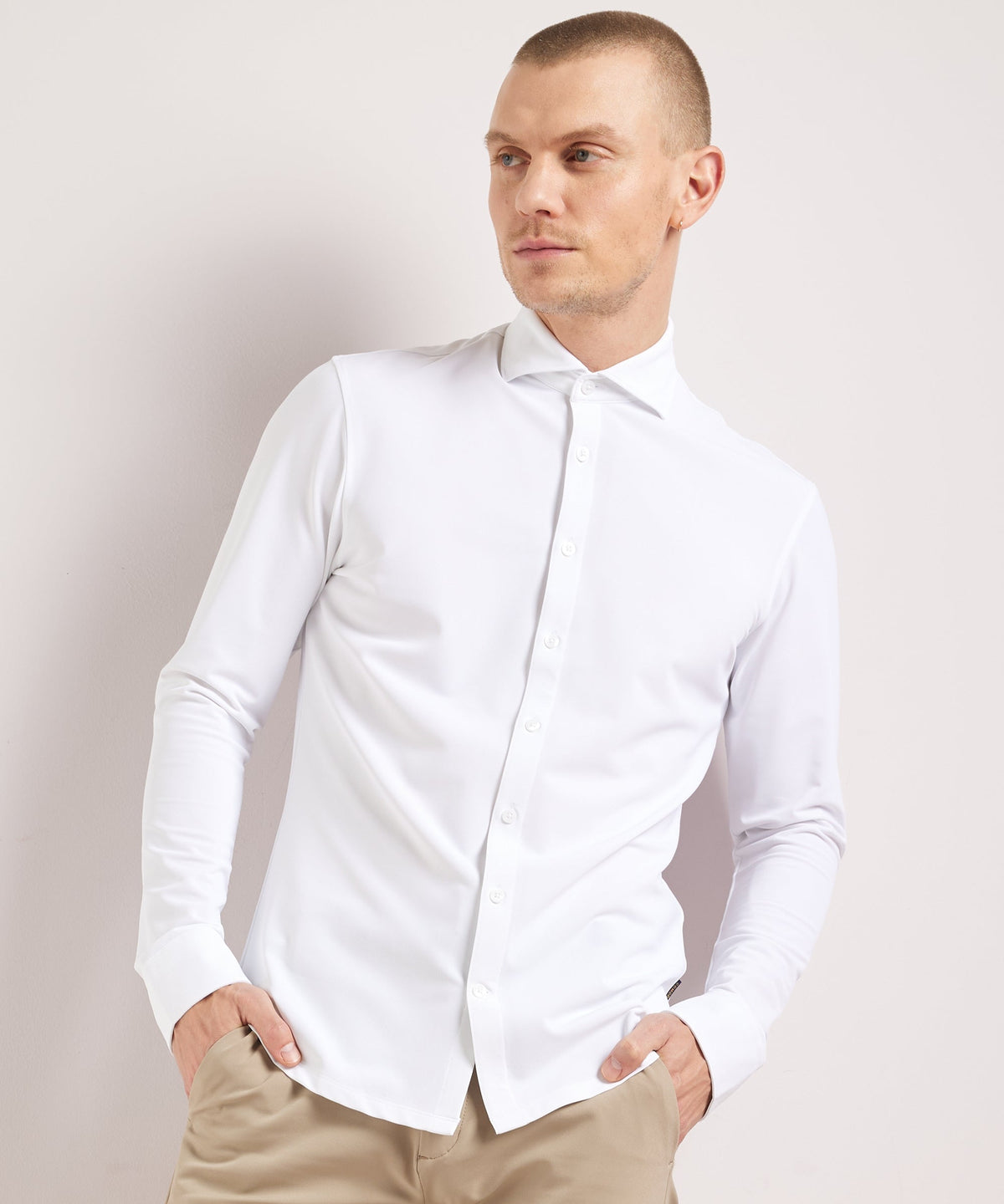 Lavender | Unisex Smart Casual Stretch Shirt