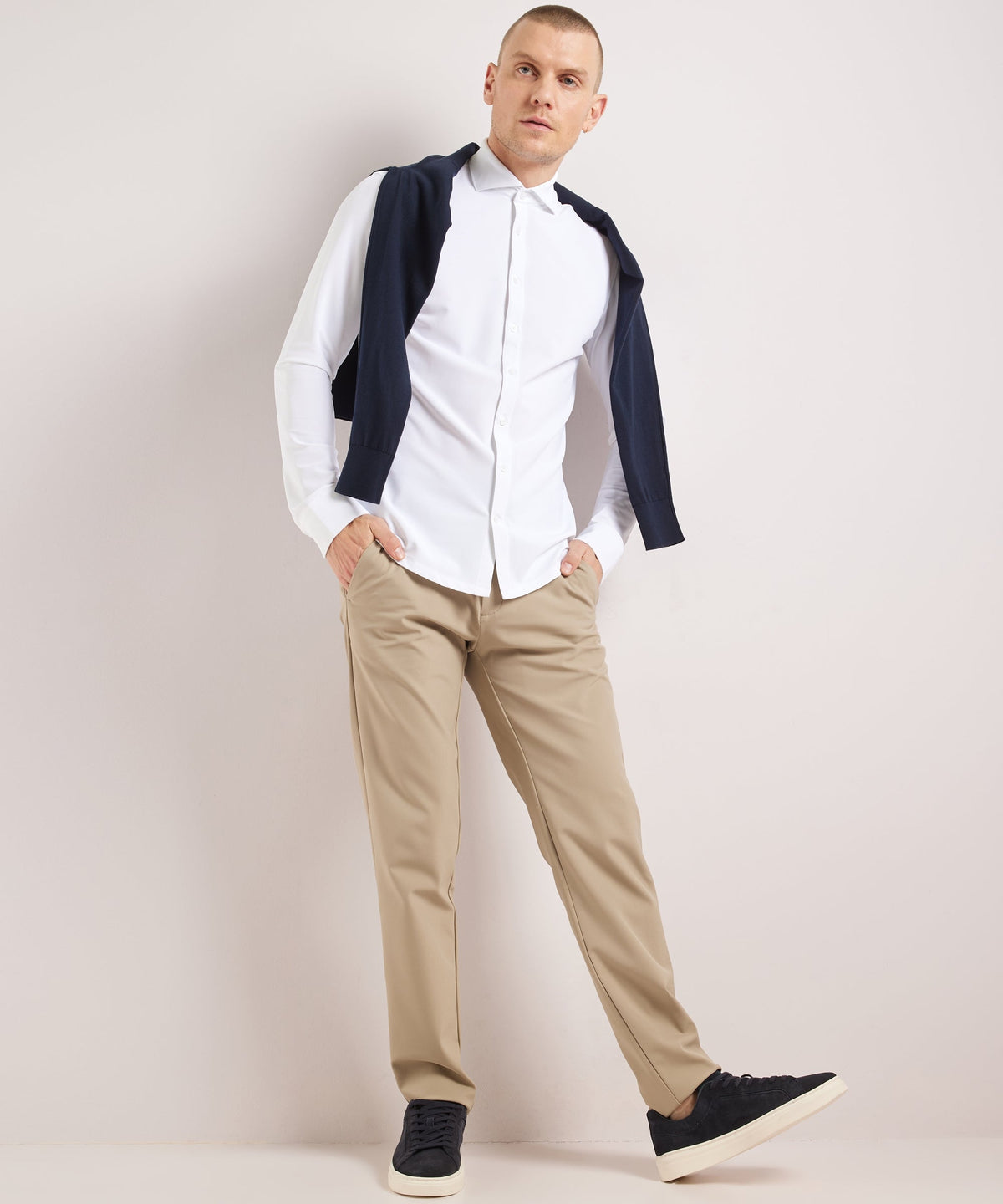 Lavender | Unisex Smart Casual Stretch Shirt