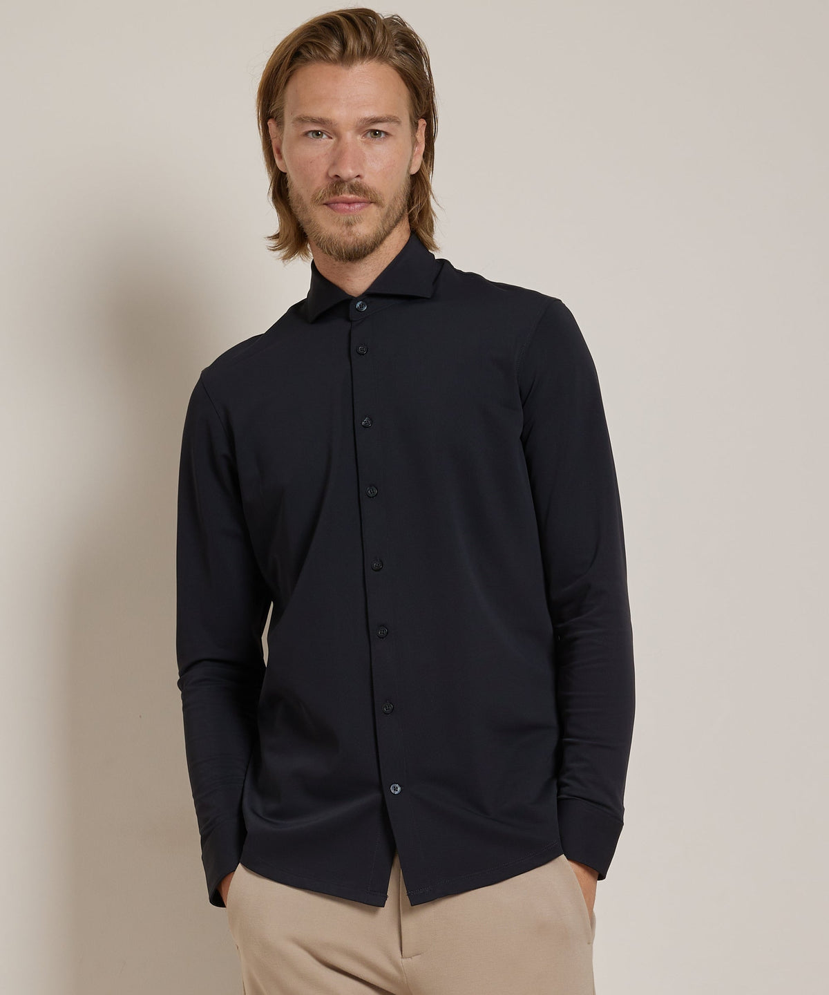 Lavender | Unisex Smart Casual Stretch Shirt