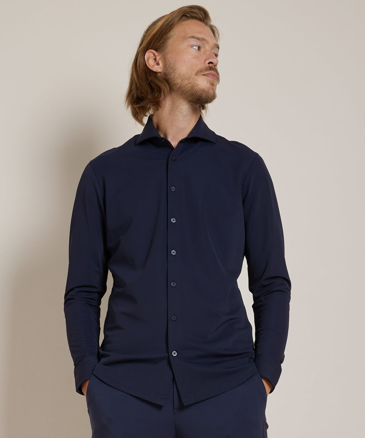 Lavender | Unisex Smart Casual Stretch Shirt