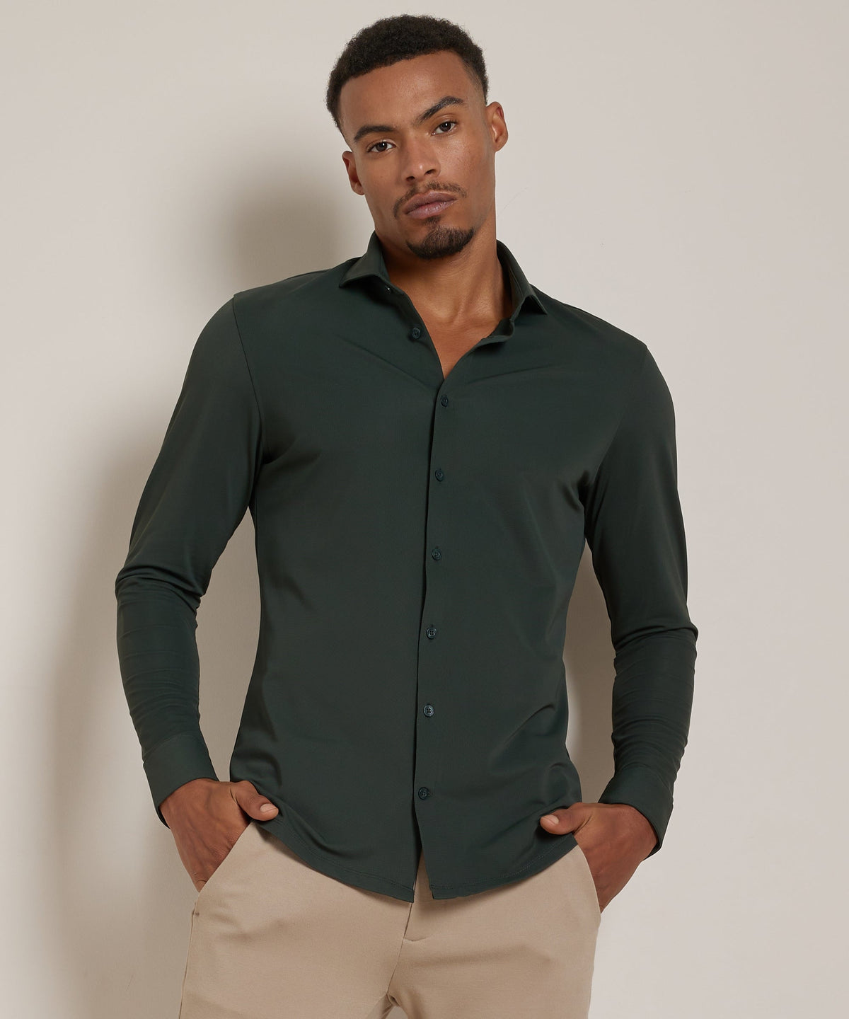 Lavender | Unisex Smart Casual Stretch Shirt