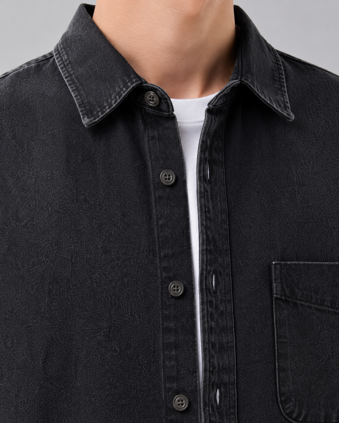 Holt | Men's Washed Denim Overshirt