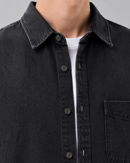 Holt | Men's Washed Denim Overshirt