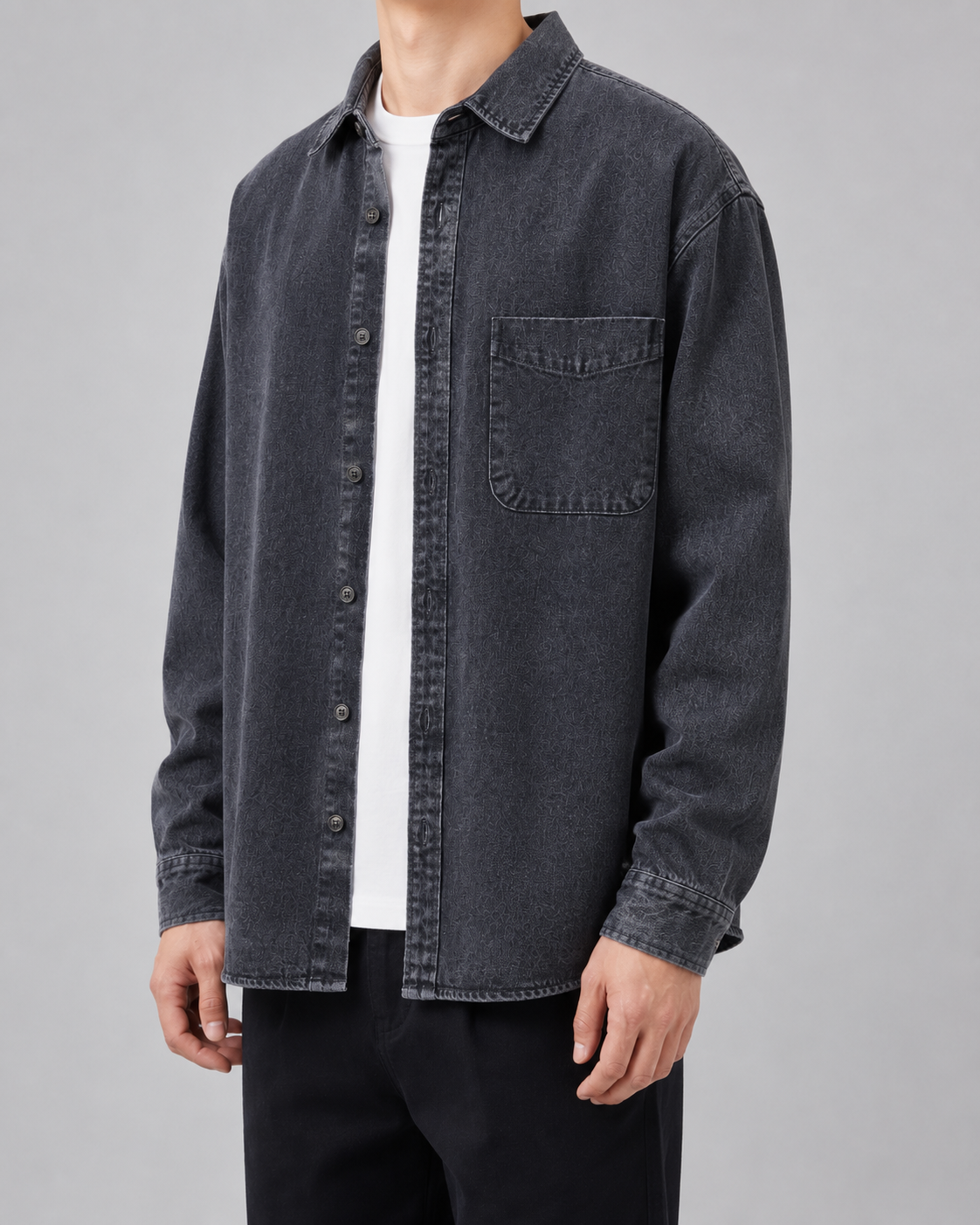 Holt | Men's Washed Denim Overshirt