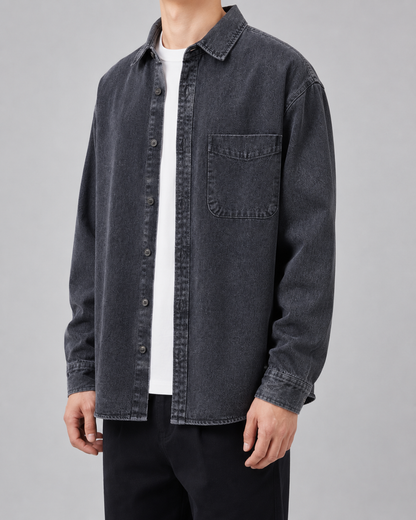 Holt | Men's Washed Denim Overshirt