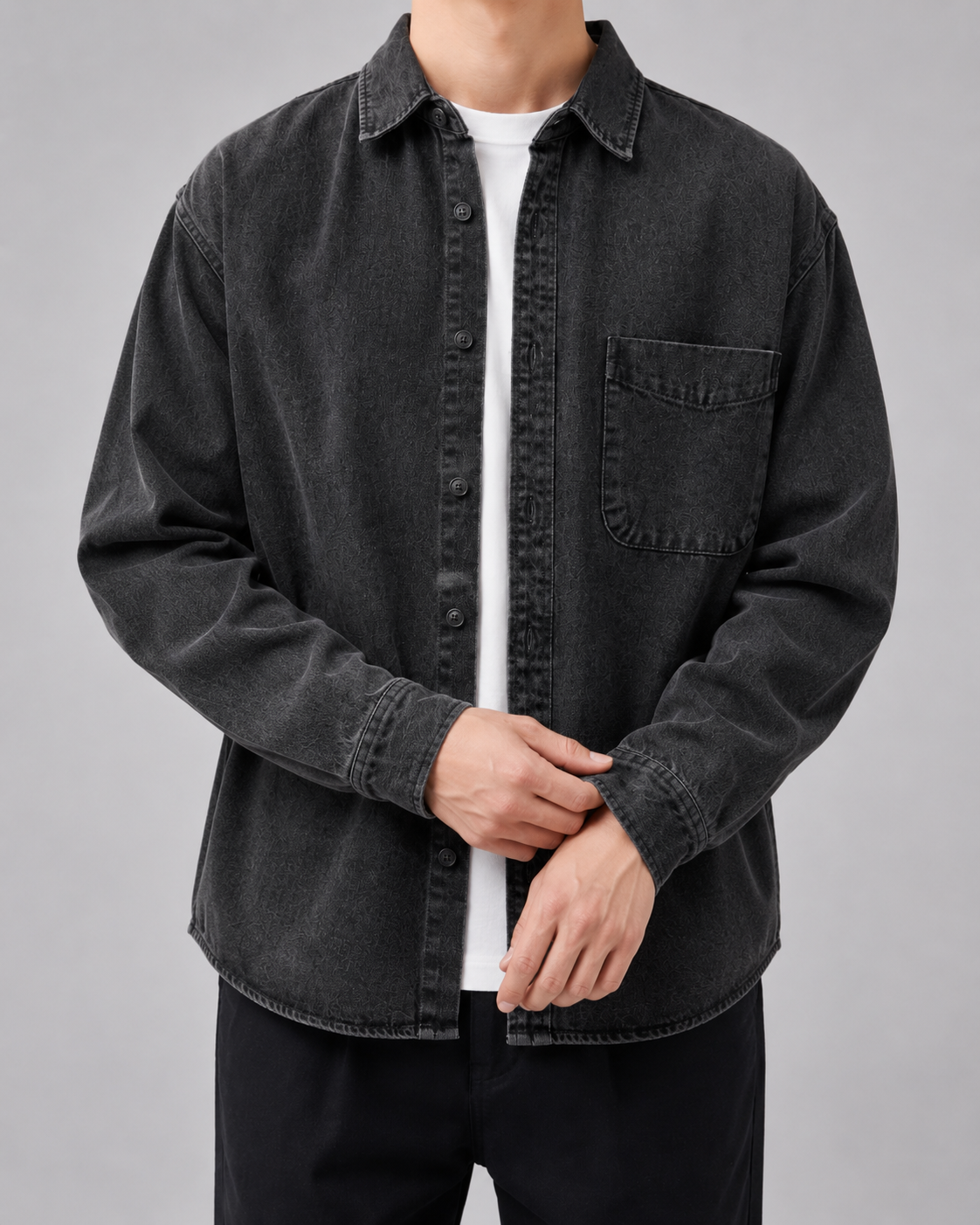Holt | Men's Washed Denim Overshirt