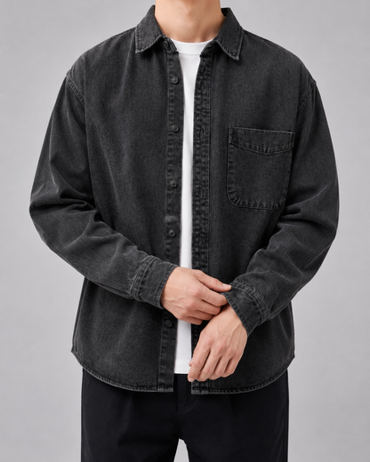 Holt | Men's Washed Denim Overshirt