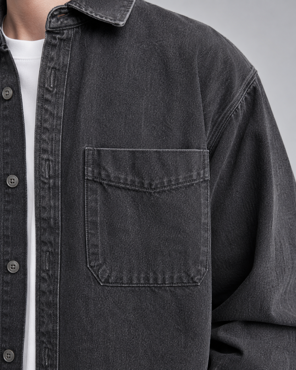 Holt | Men's Washed Denim Overshirt