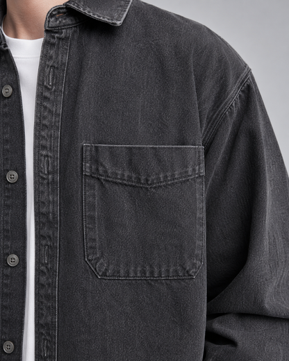 Holt | Men's Washed Denim Overshirt