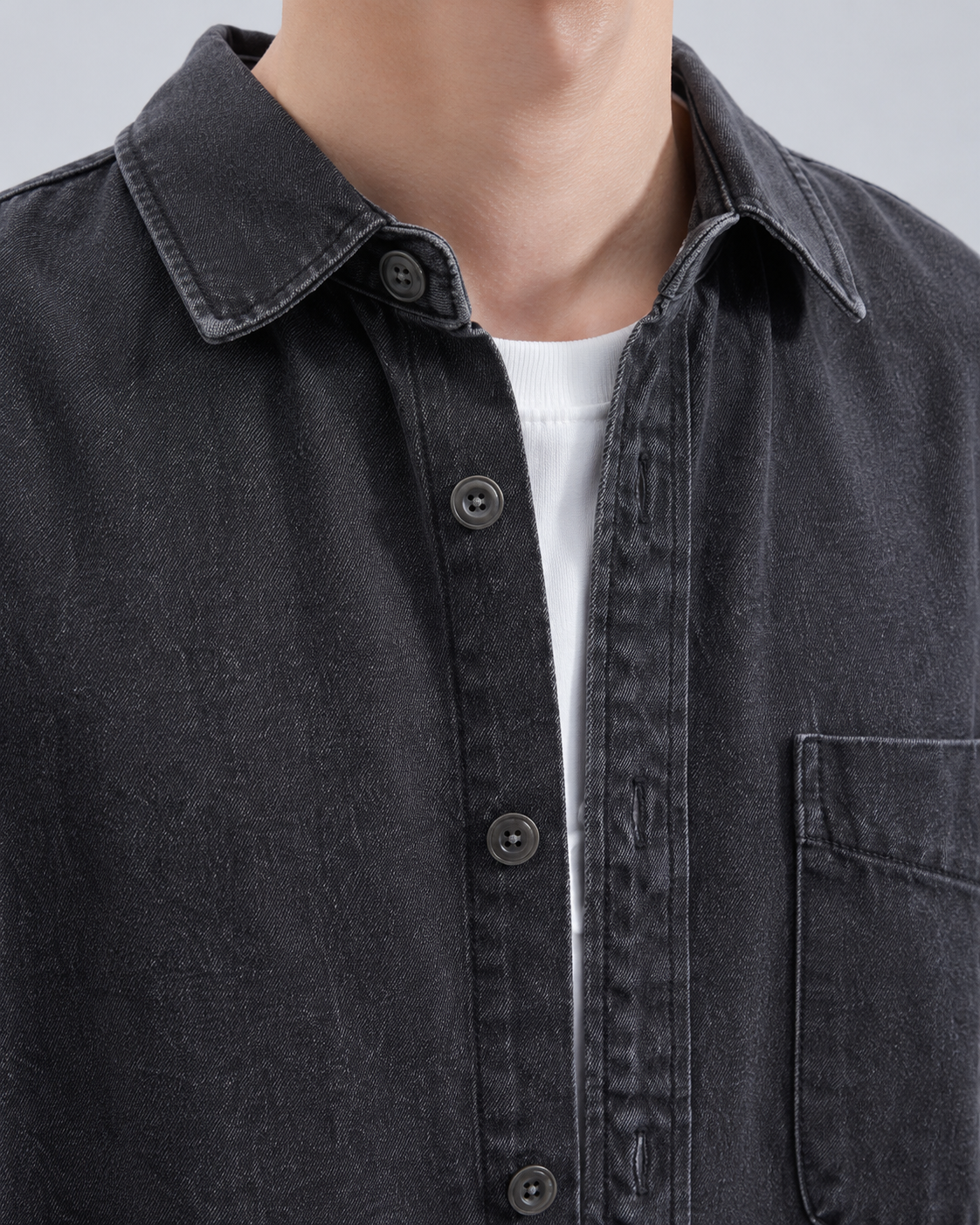 Holt | Men's Washed Denim Overshirt