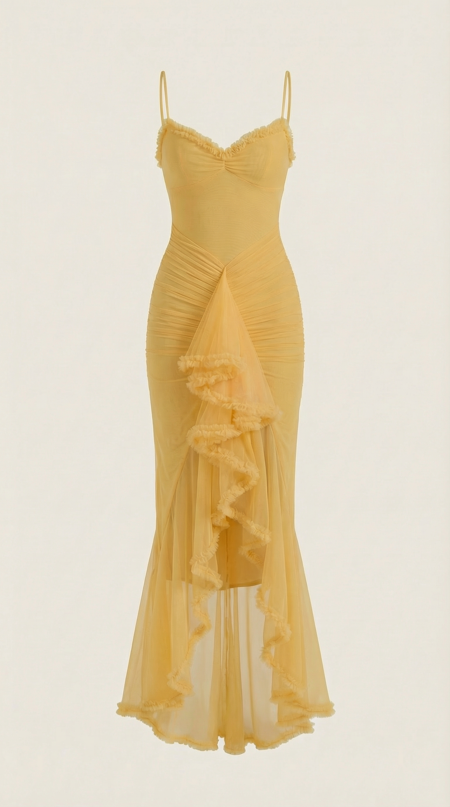 Marianne | Women's Ruffle Sweetheart Maxi Dress