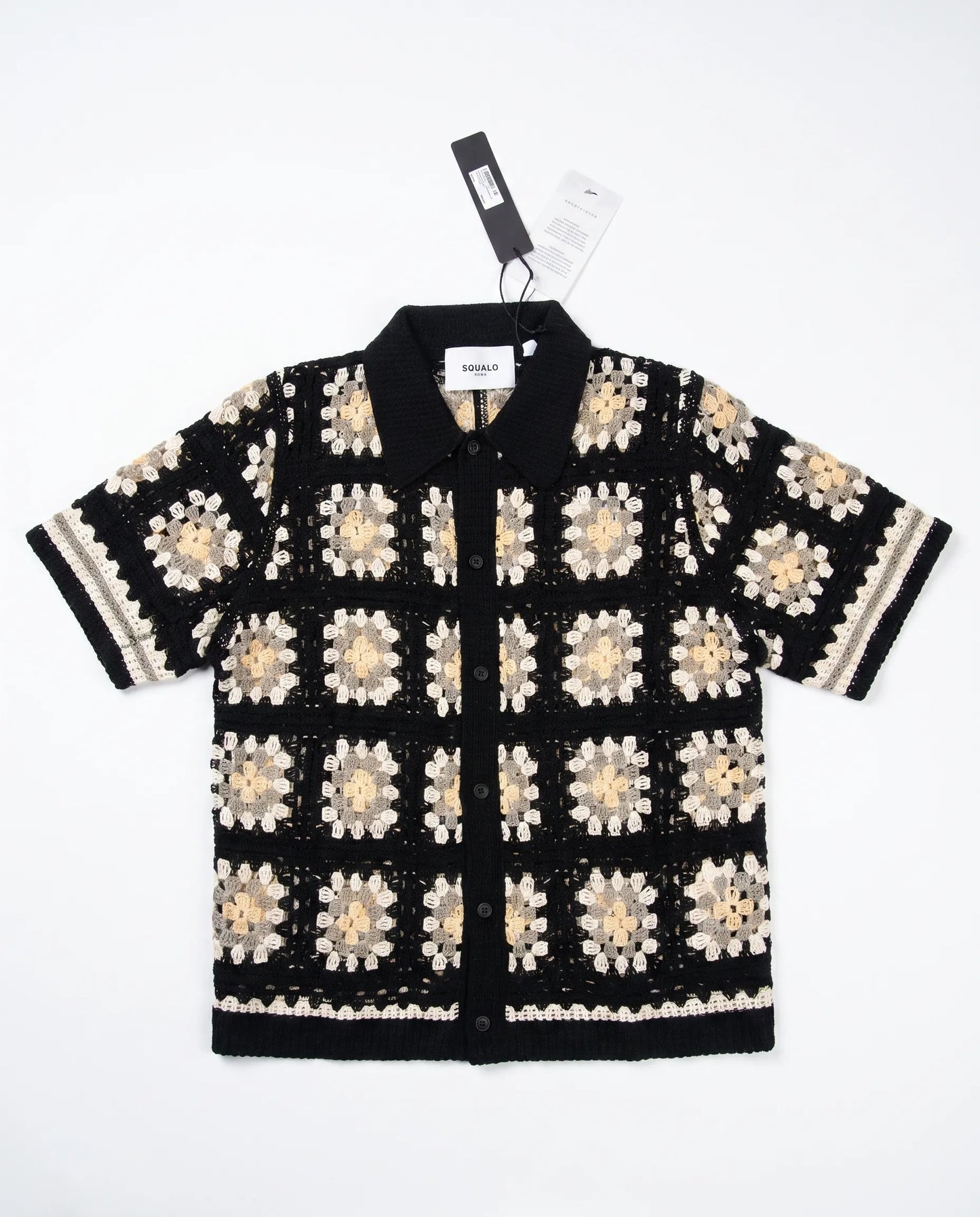 Rhodes | Men's Granny Square Crochet Shirt