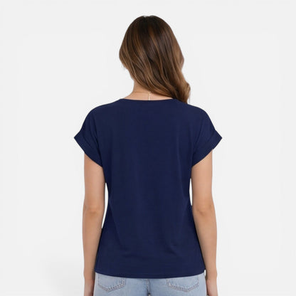 Noelle | Women's V-Neck Twist Front T-Shirt